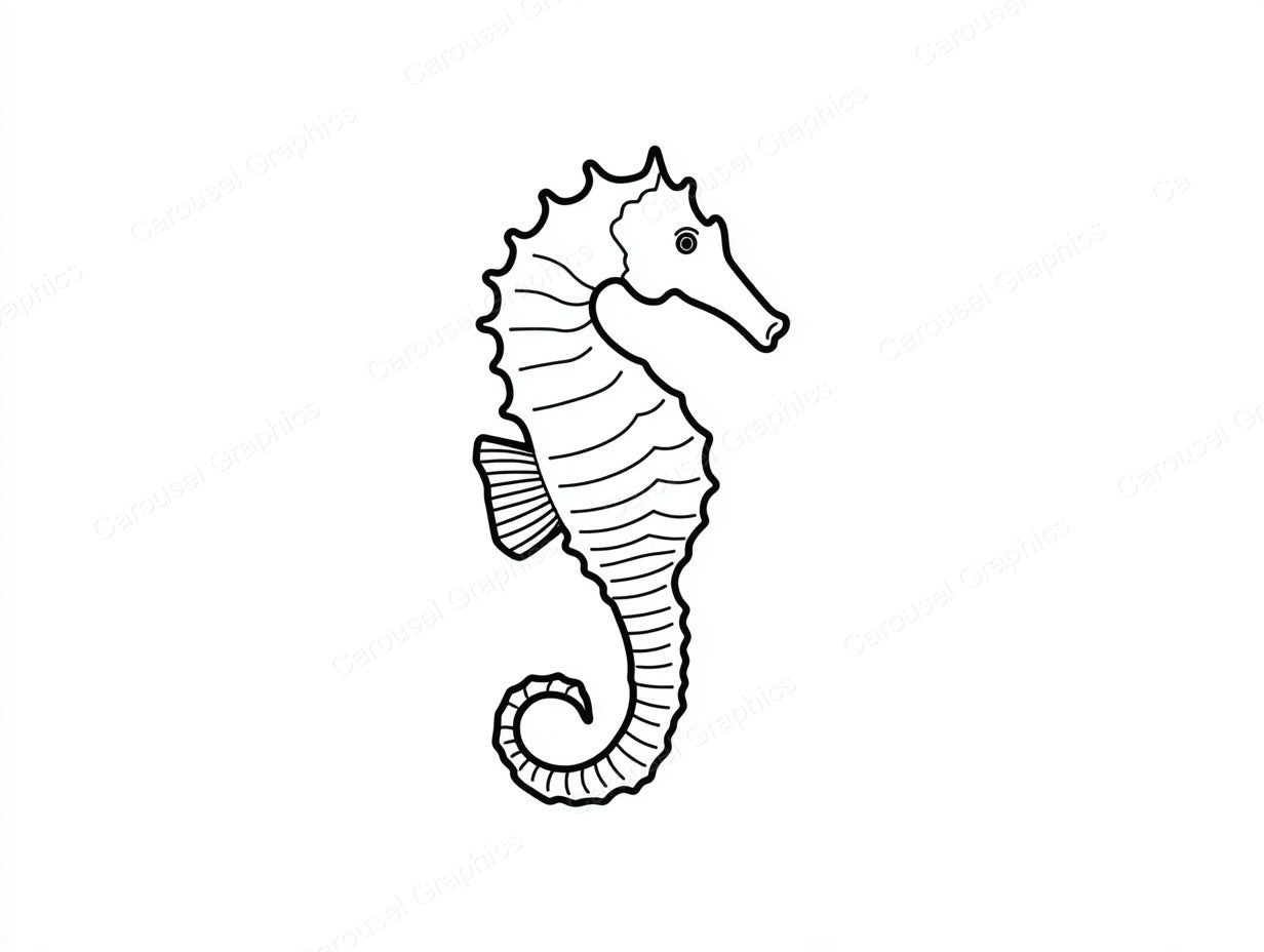 Seahorse Vector Graphic preview