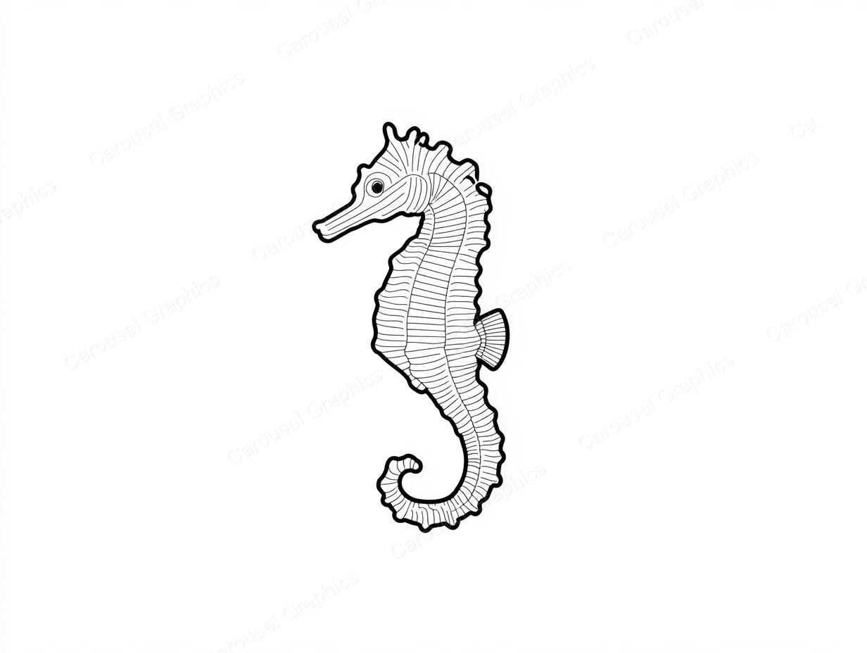 Seahorse Vector Graphic preview