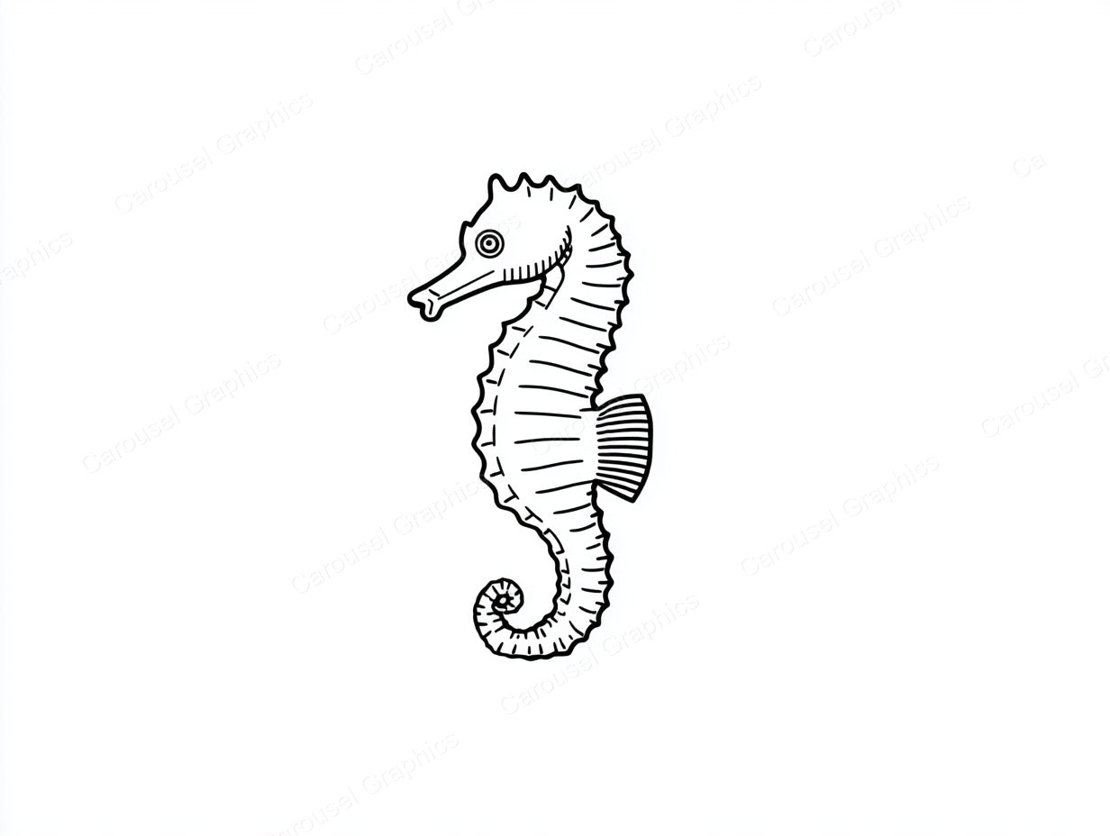 Seahorse Vector Graphic preview