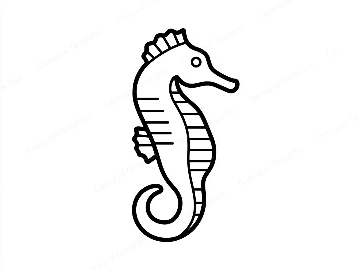 Seahorse Vector Graphic preview