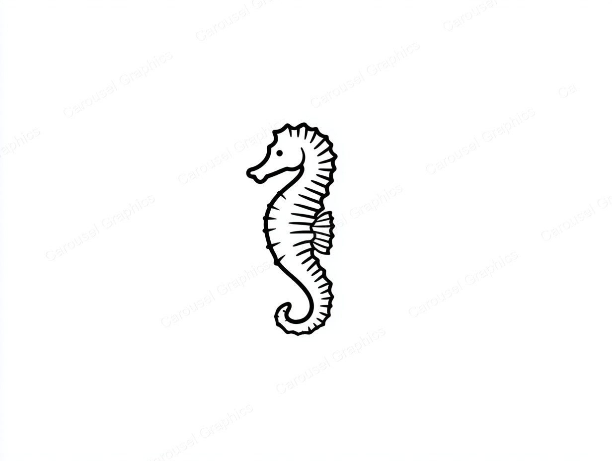 Seahorse Vector Graphic preview