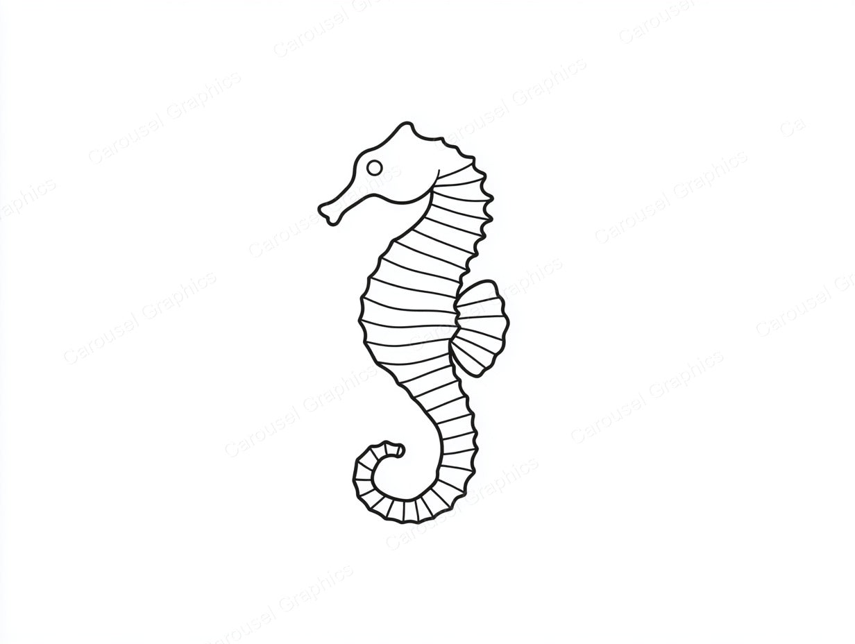 Seahorse Vector Graphic preview