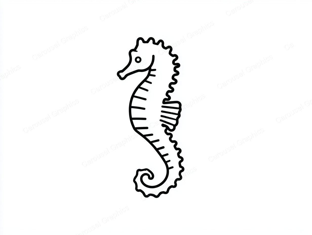 Seahorse Vector Graphic preview