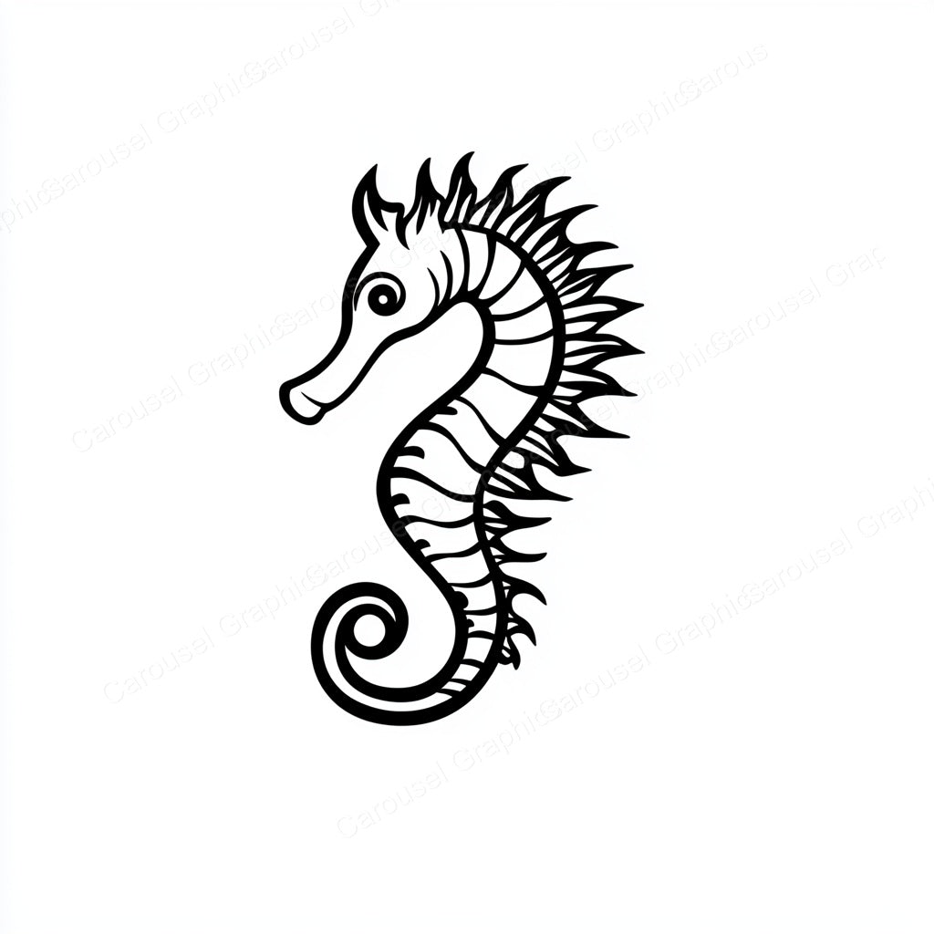 Seahorse Vector Graphic preview