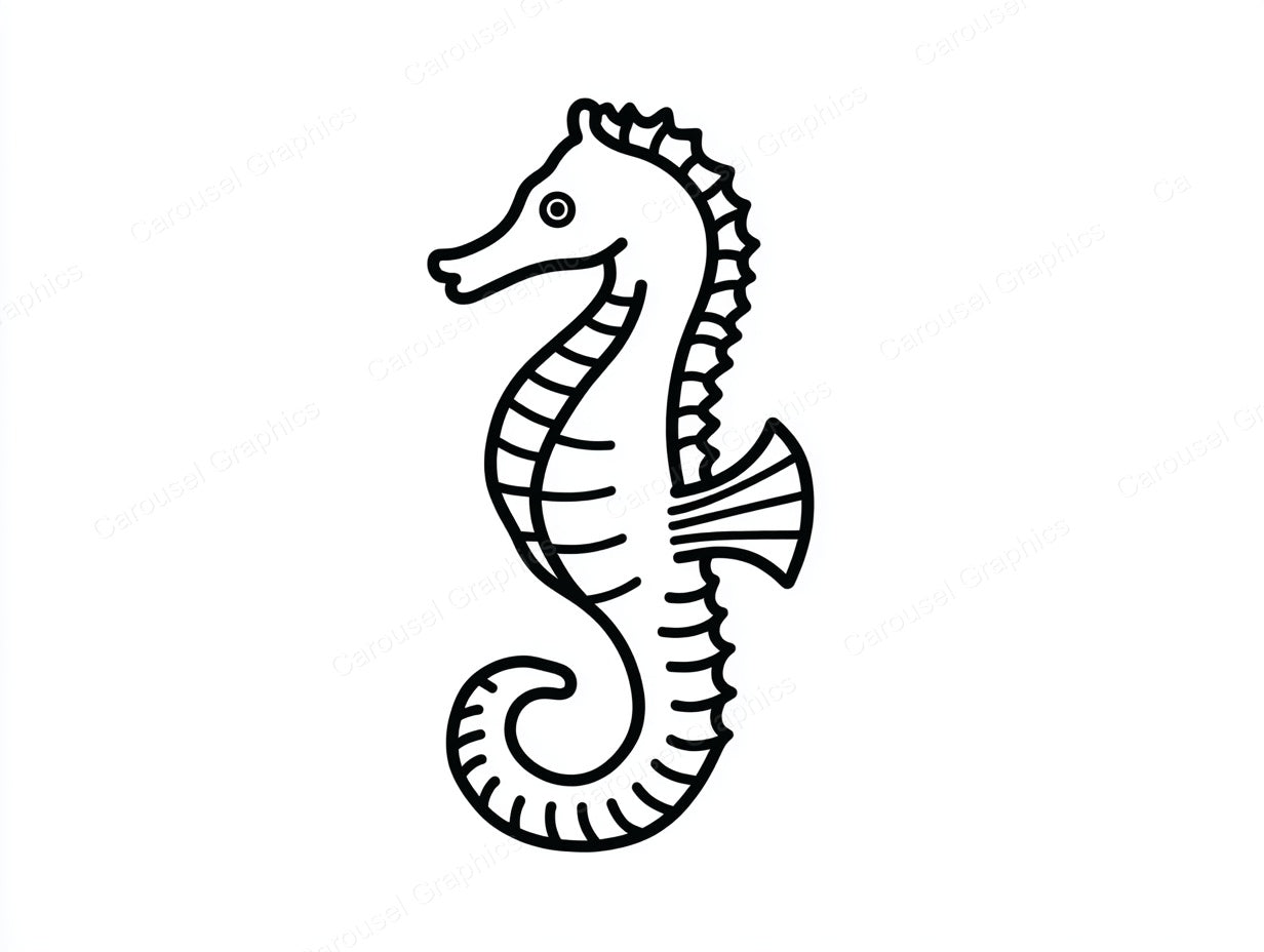 Seahorse Vector Graphic preview