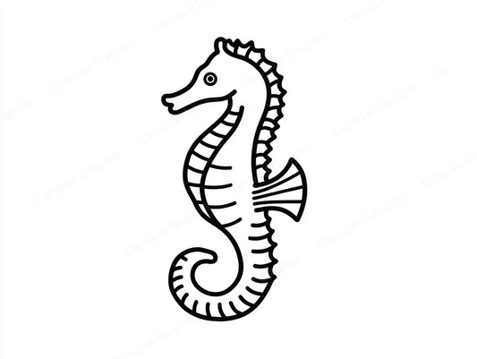 Seahorse Vector Graphic preview