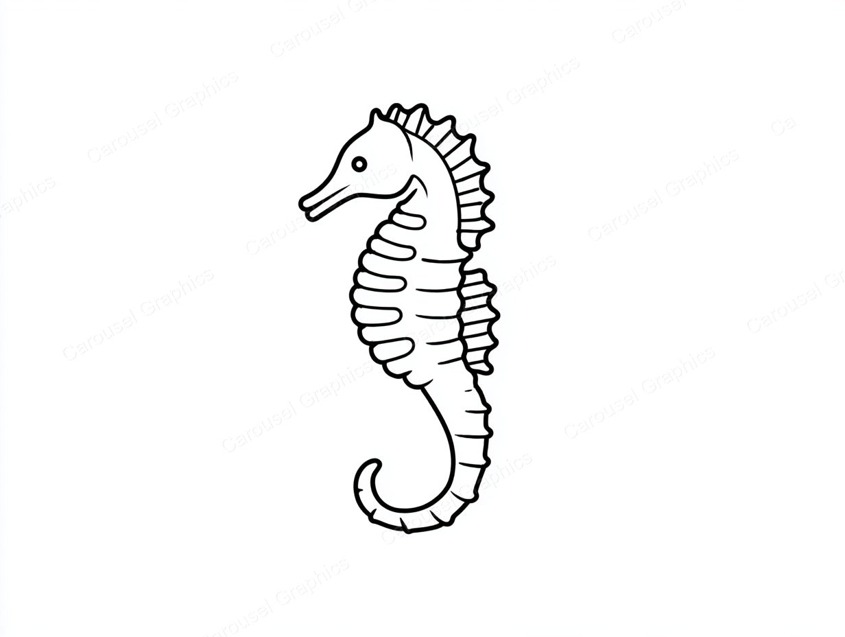 Seahorse Vector Graphic preview