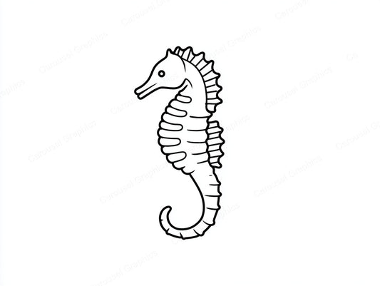 Seahorse Vector Graphic preview