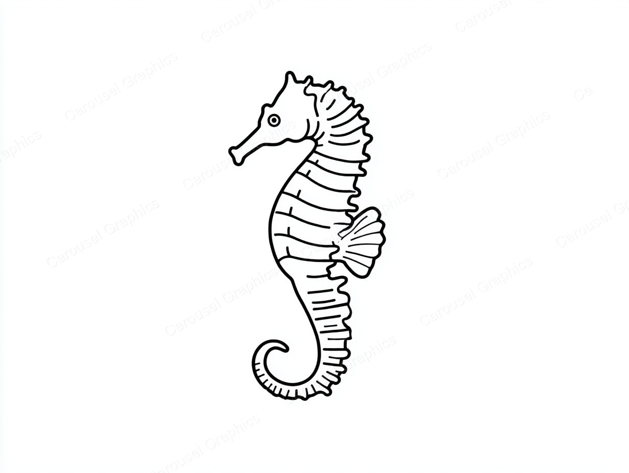 Seahorse Vector Graphic preview