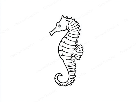 Seahorse Vector Graphic preview