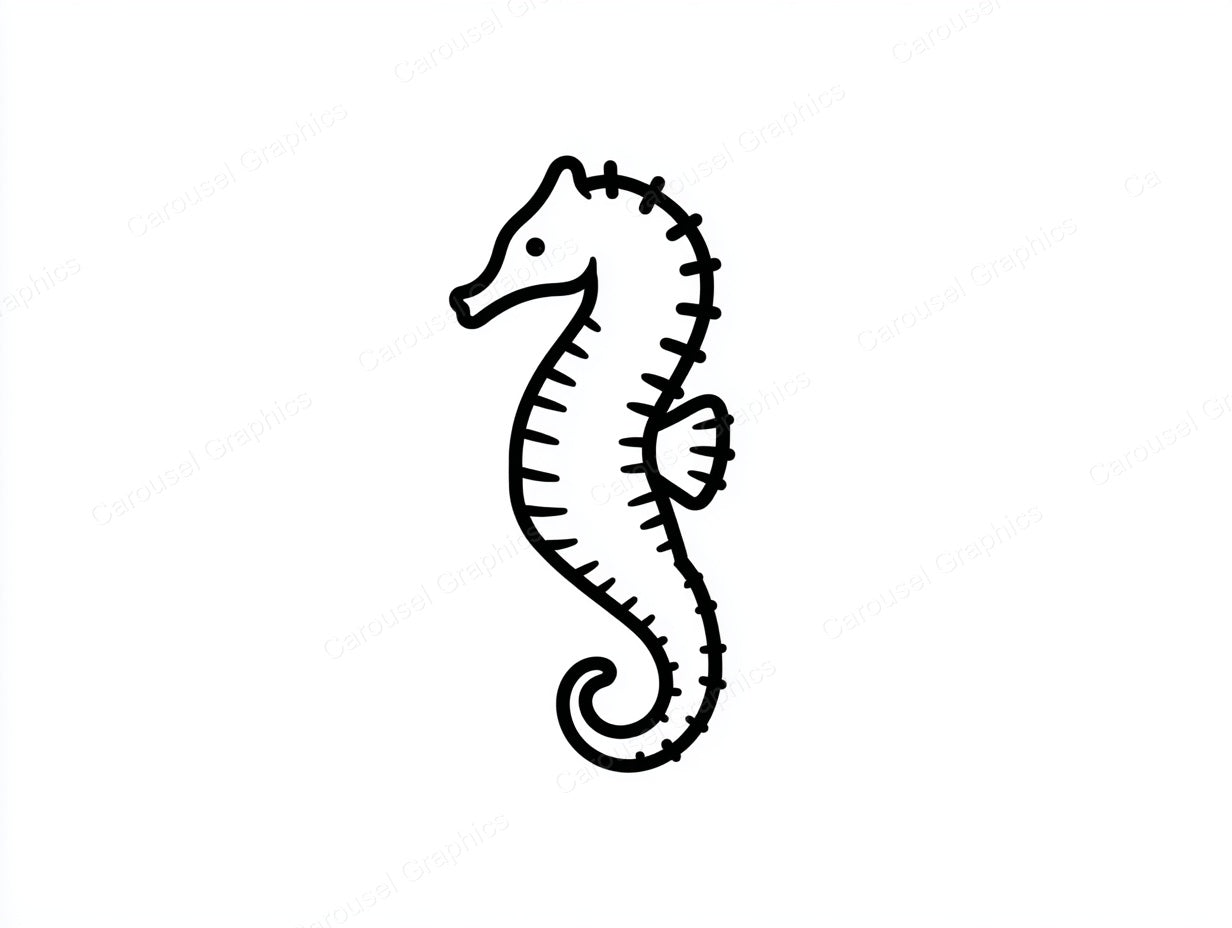 Seahorse Vector Graphic preview