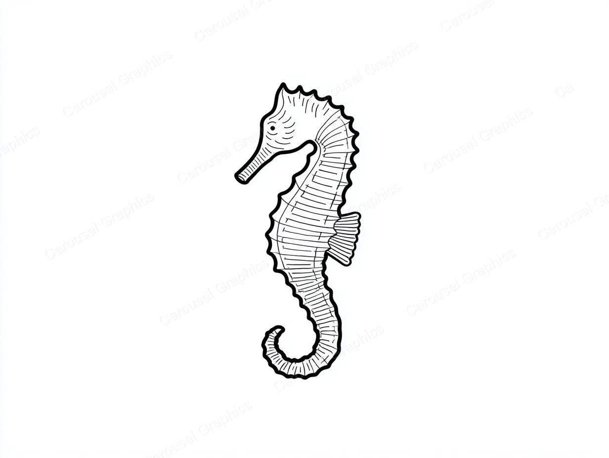 Seahorse Vector Graphic preview