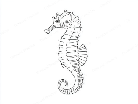 Seahorse Vector Graphic preview