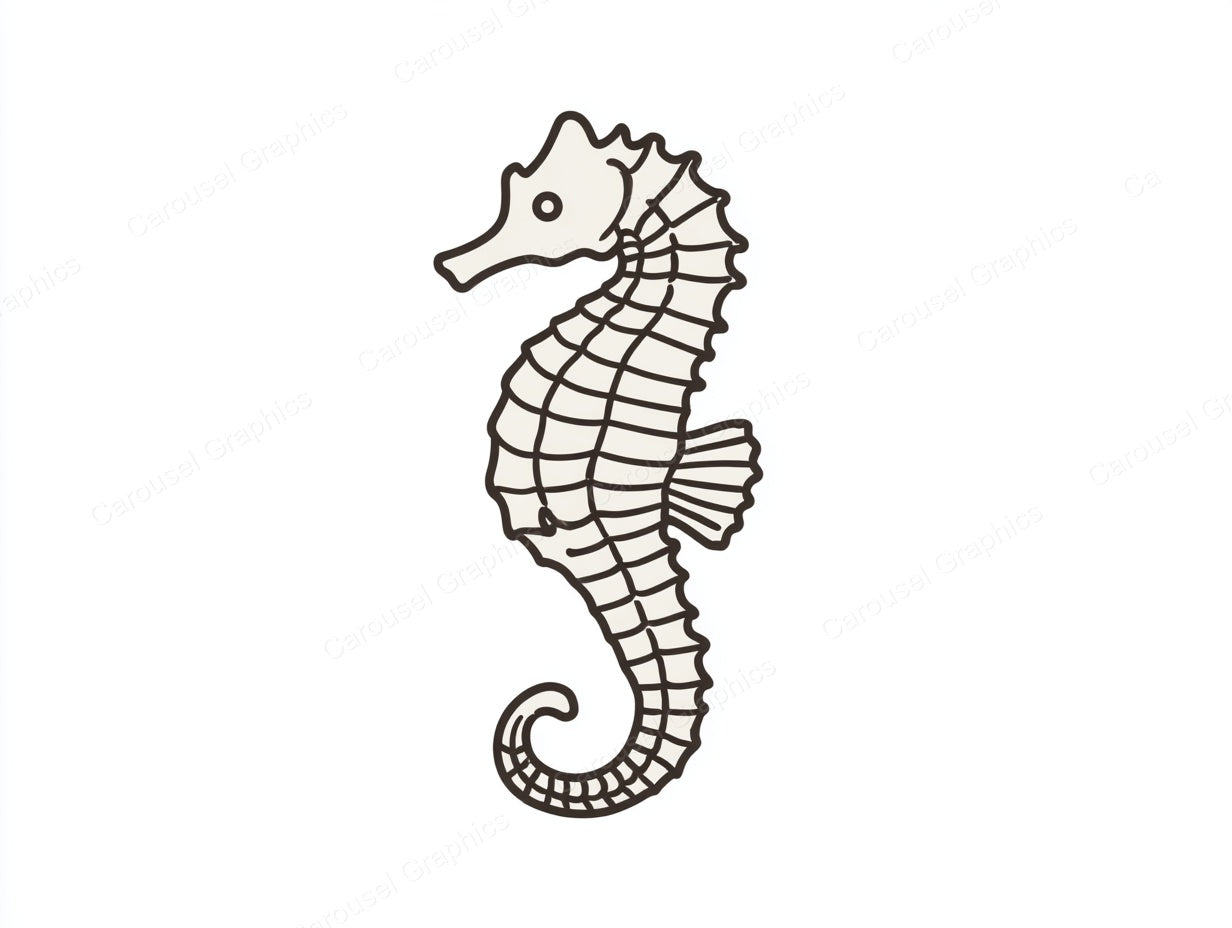 Seahorse Vector Graphic preview