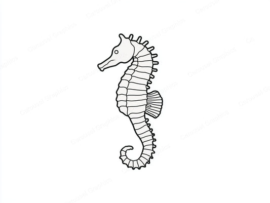 Seahorse Vector Graphic preview