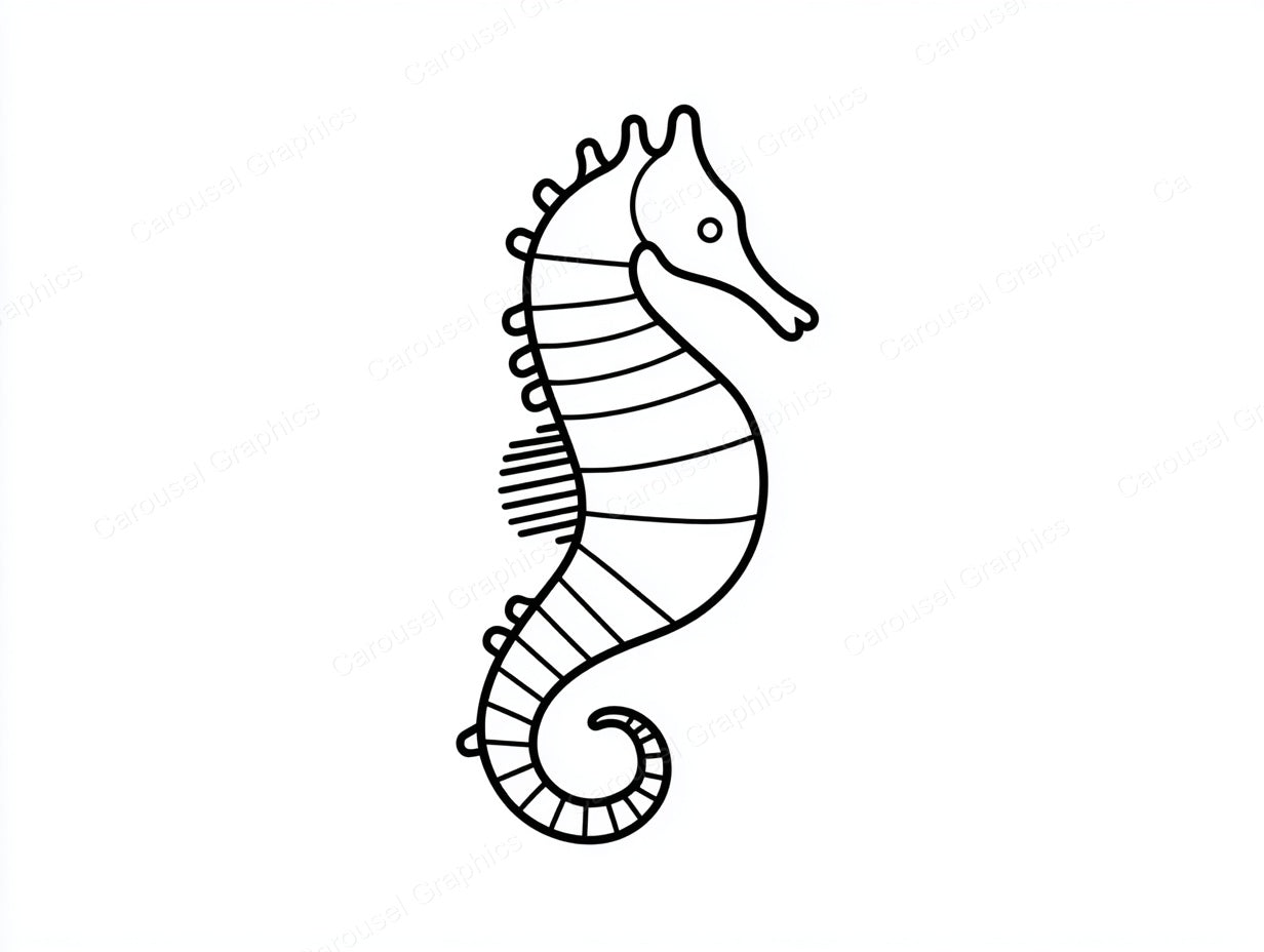 Seahorse Vector Graphic preview