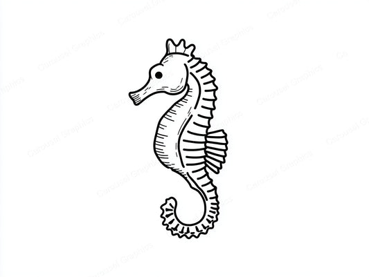 Seahorse Vector Graphic preview