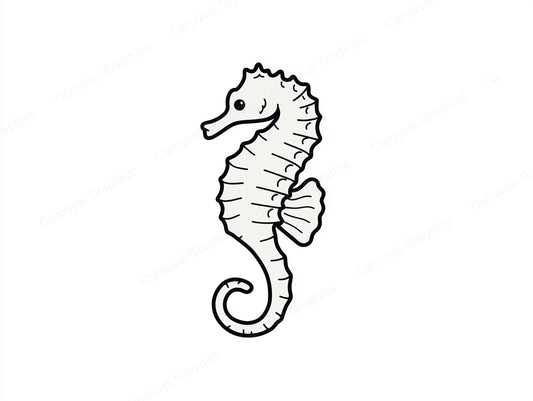 Seahorse Vector Graphic preview