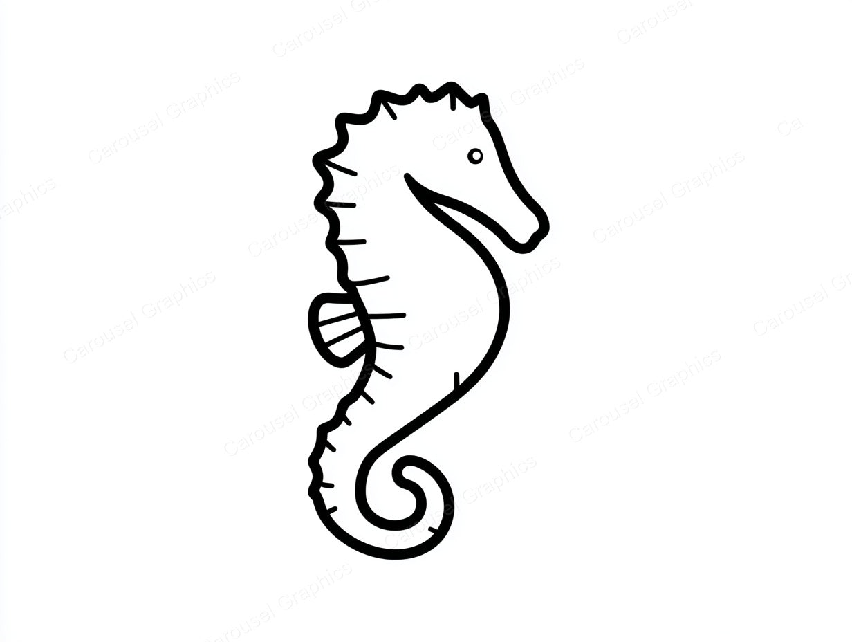 Seahorse Vector Graphic preview