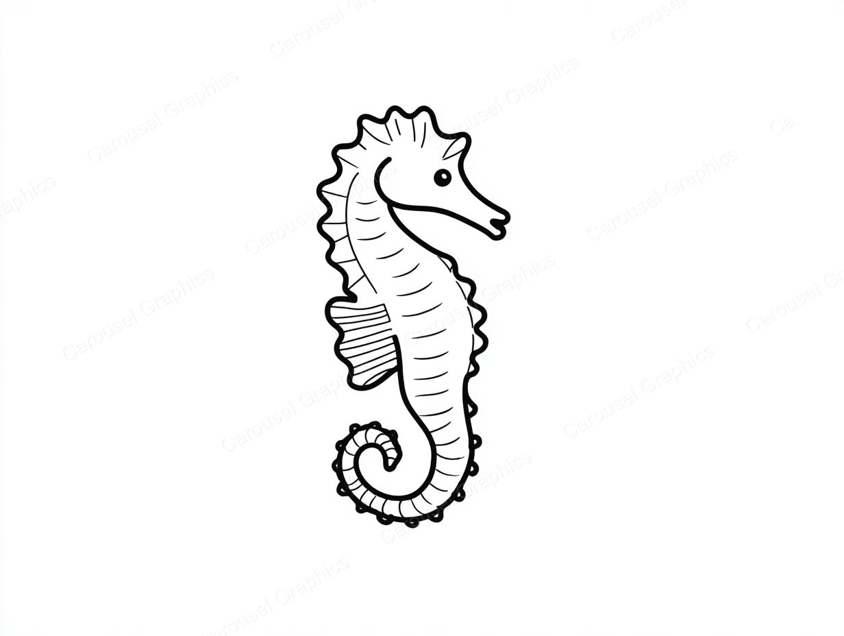 Seahorse Vector Graphic preview