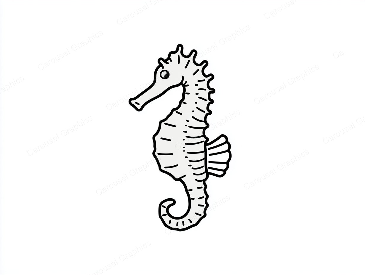 Seahorse Vector Graphic preview