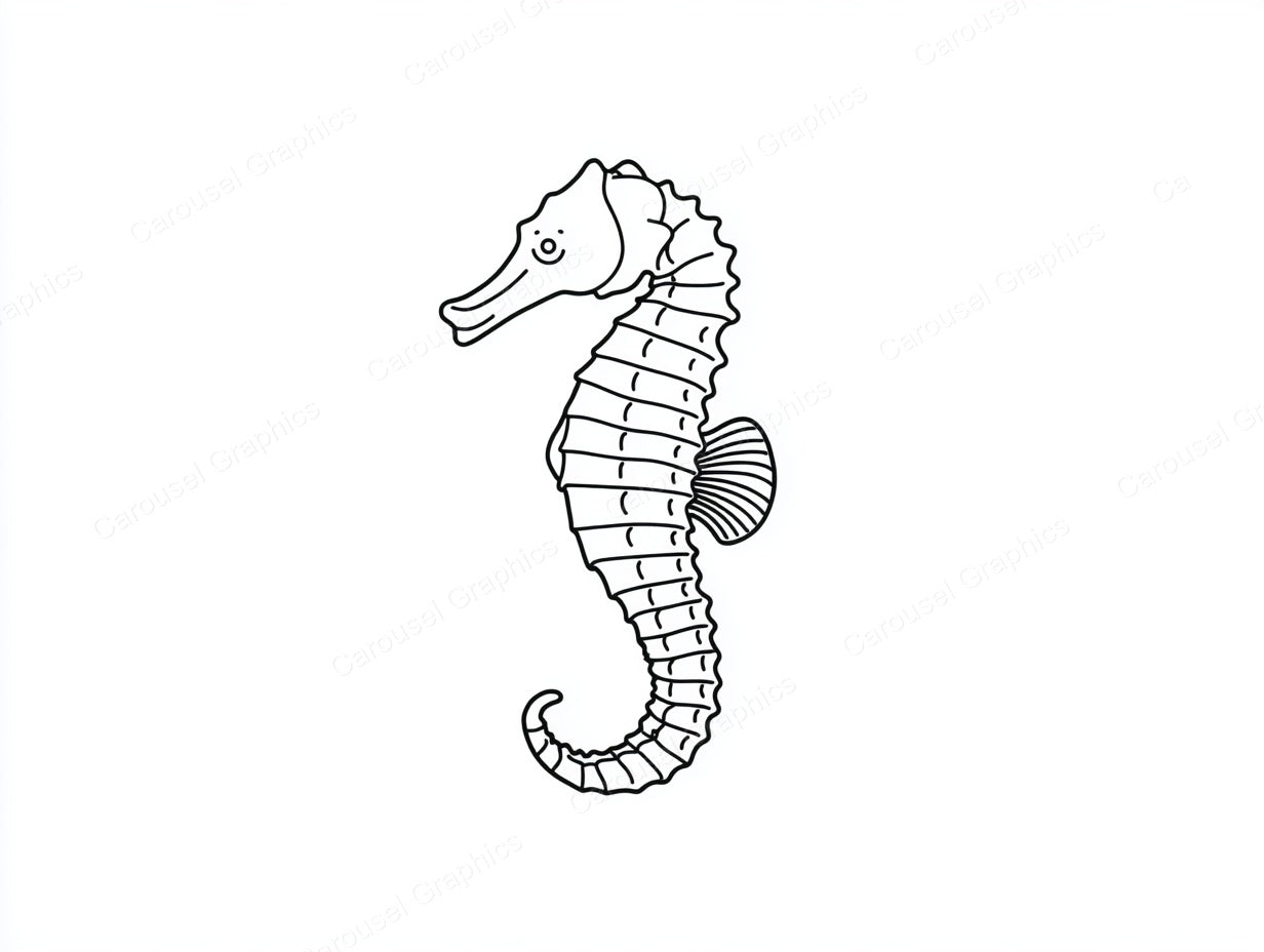 Seahorse Vector Graphic preview