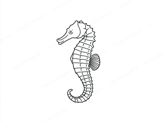 Seahorse Vector Graphic preview