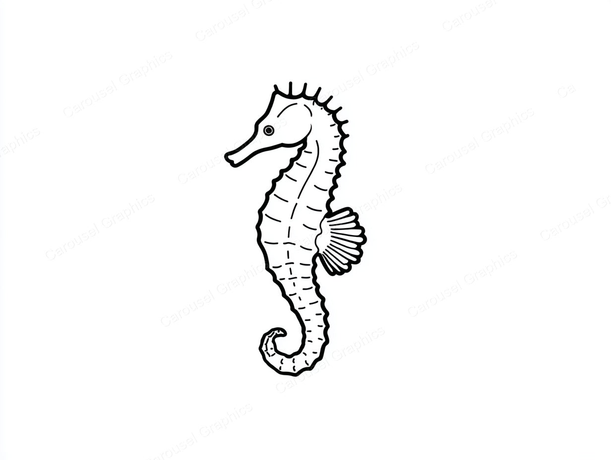 Seahorse Vector Graphic preview