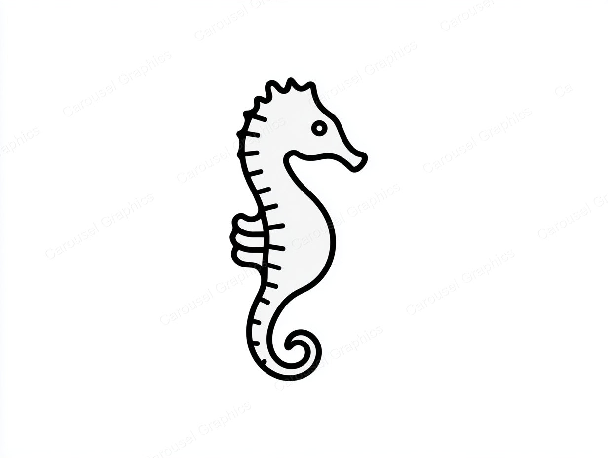 Seahorse Vector Graphic preview