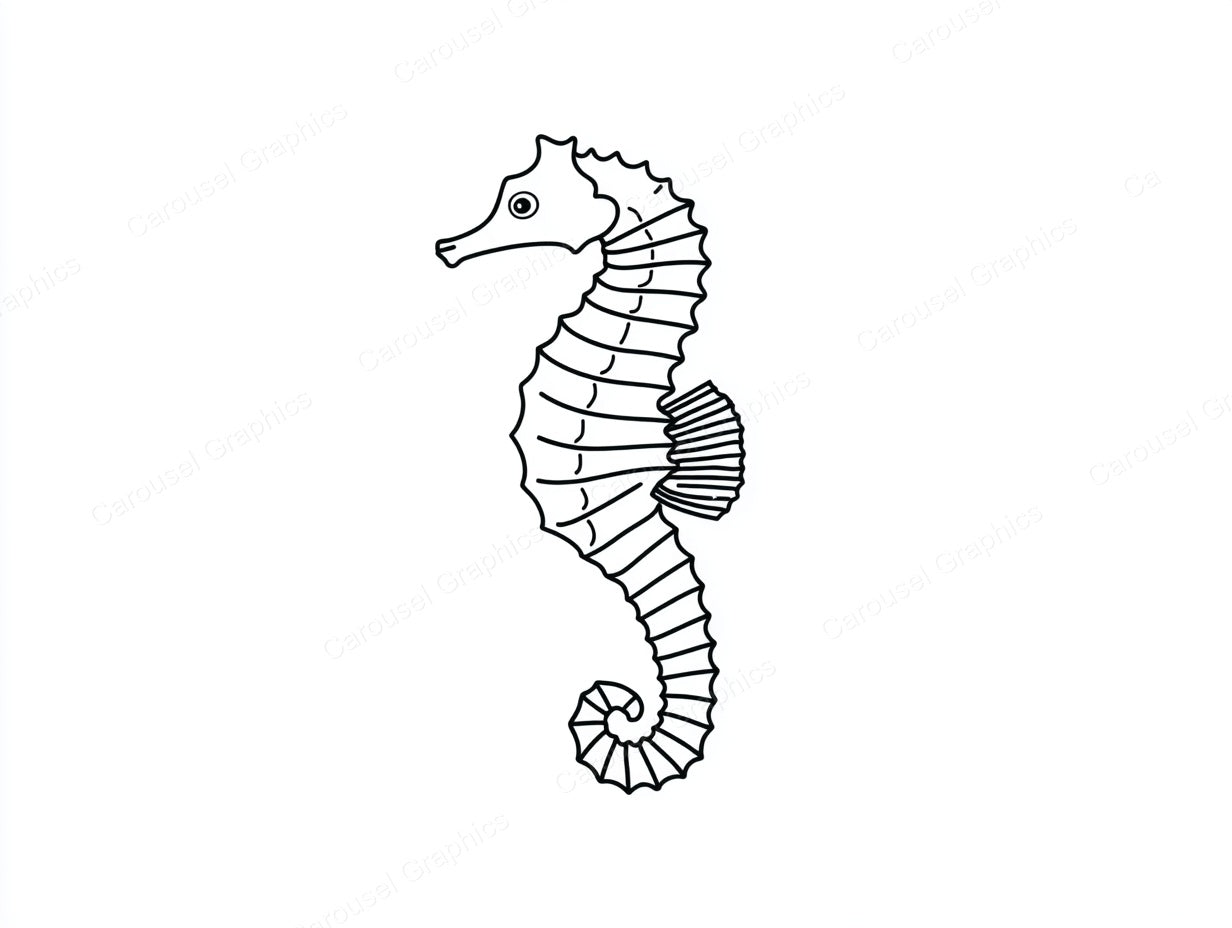 Seahorse Vector Graphic preview