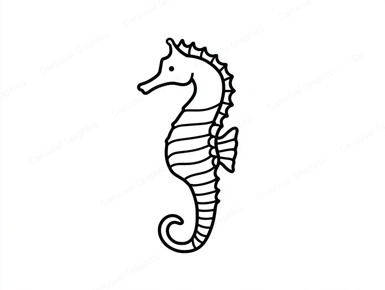 Seahorse Vector Graphic preview