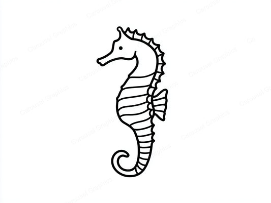 Seahorse Vector Graphic preview
