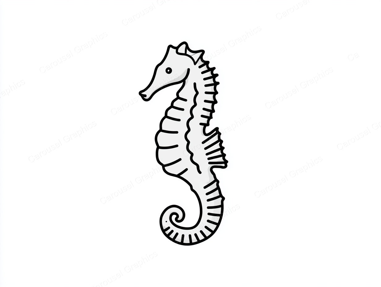 Seahorse Vector Graphic preview