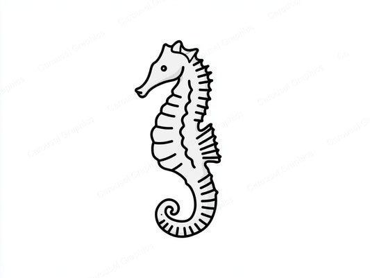Seahorse Vector Graphic preview