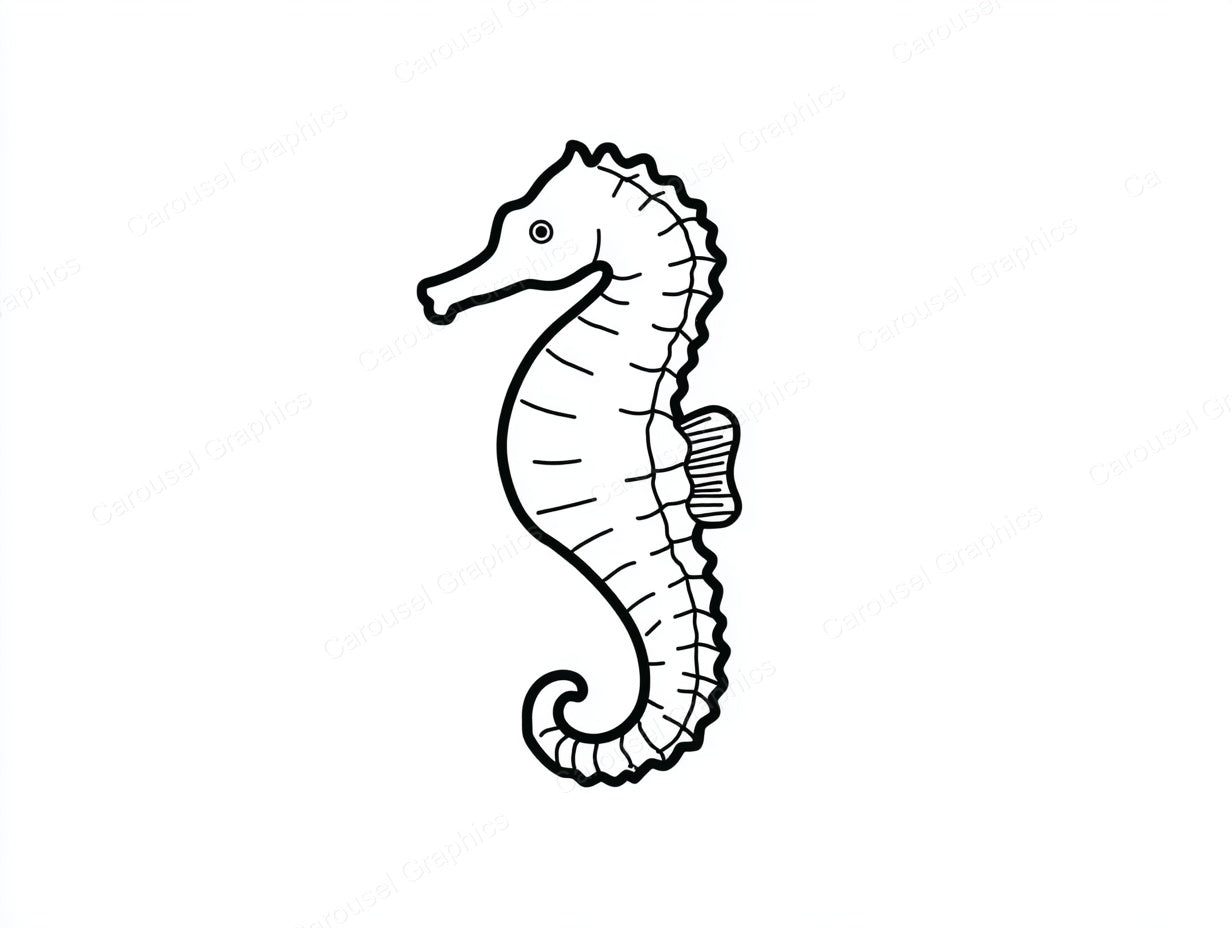 Seahorse Vector Graphic preview