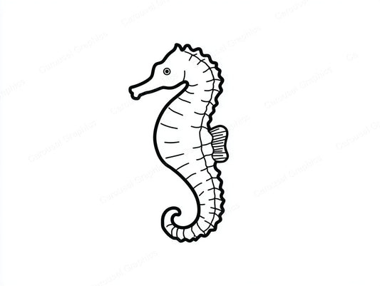 Seahorse Vector Graphic preview