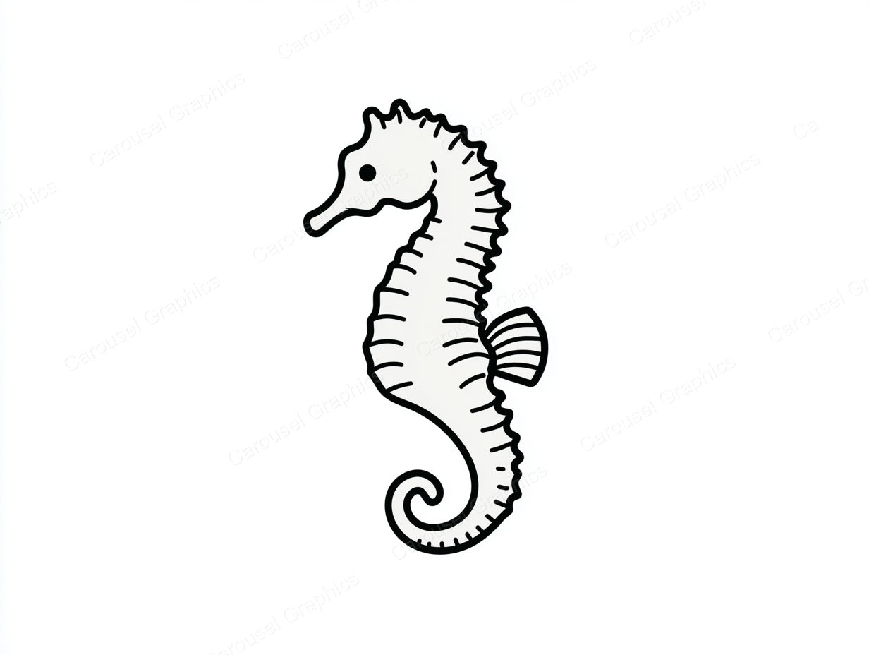 Seahorse Vector Graphic preview