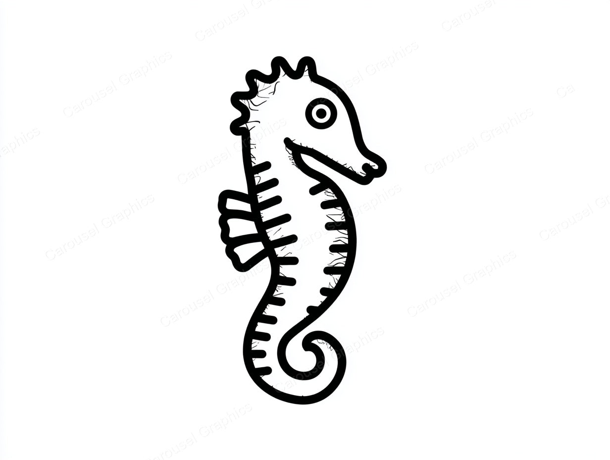 Seahorse Vector Graphic preview