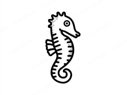 Seahorse Vector Graphic preview