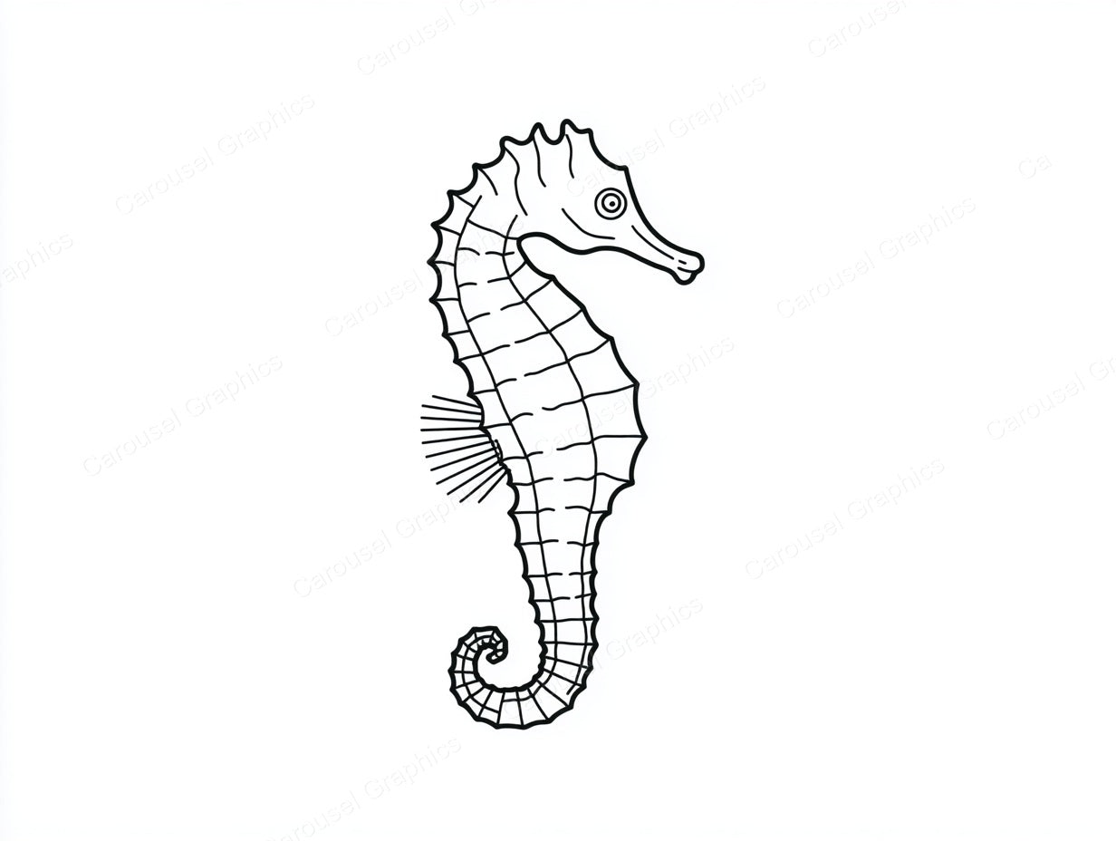 Seahorse Vector Graphic preview