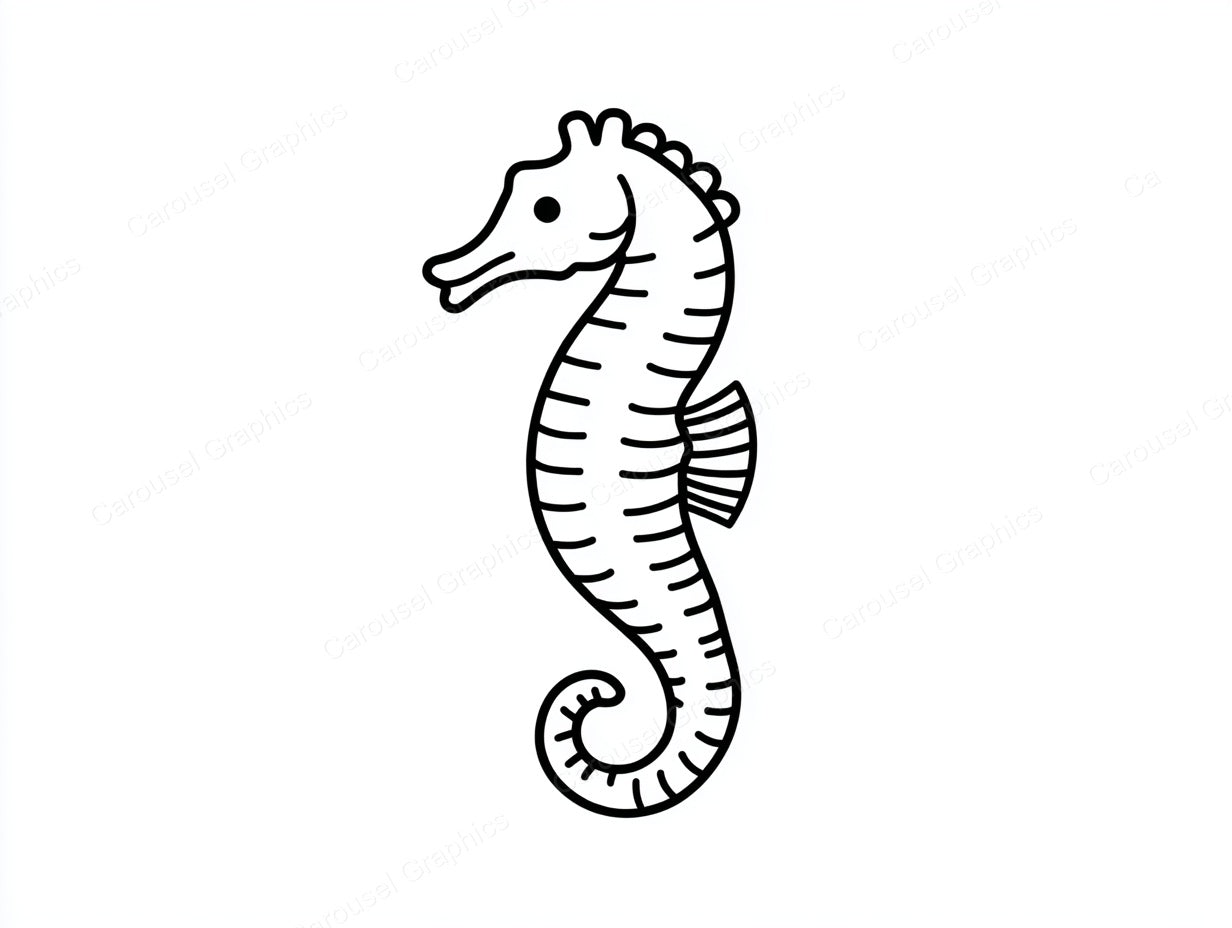 Seahorse Vector Graphic preview