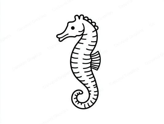 Seahorse Vector Graphic preview