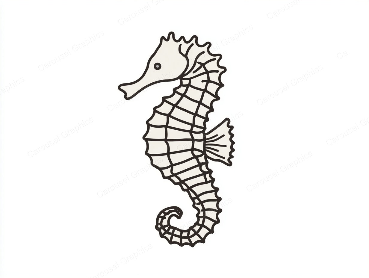 Seahorse Vector Graphic preview