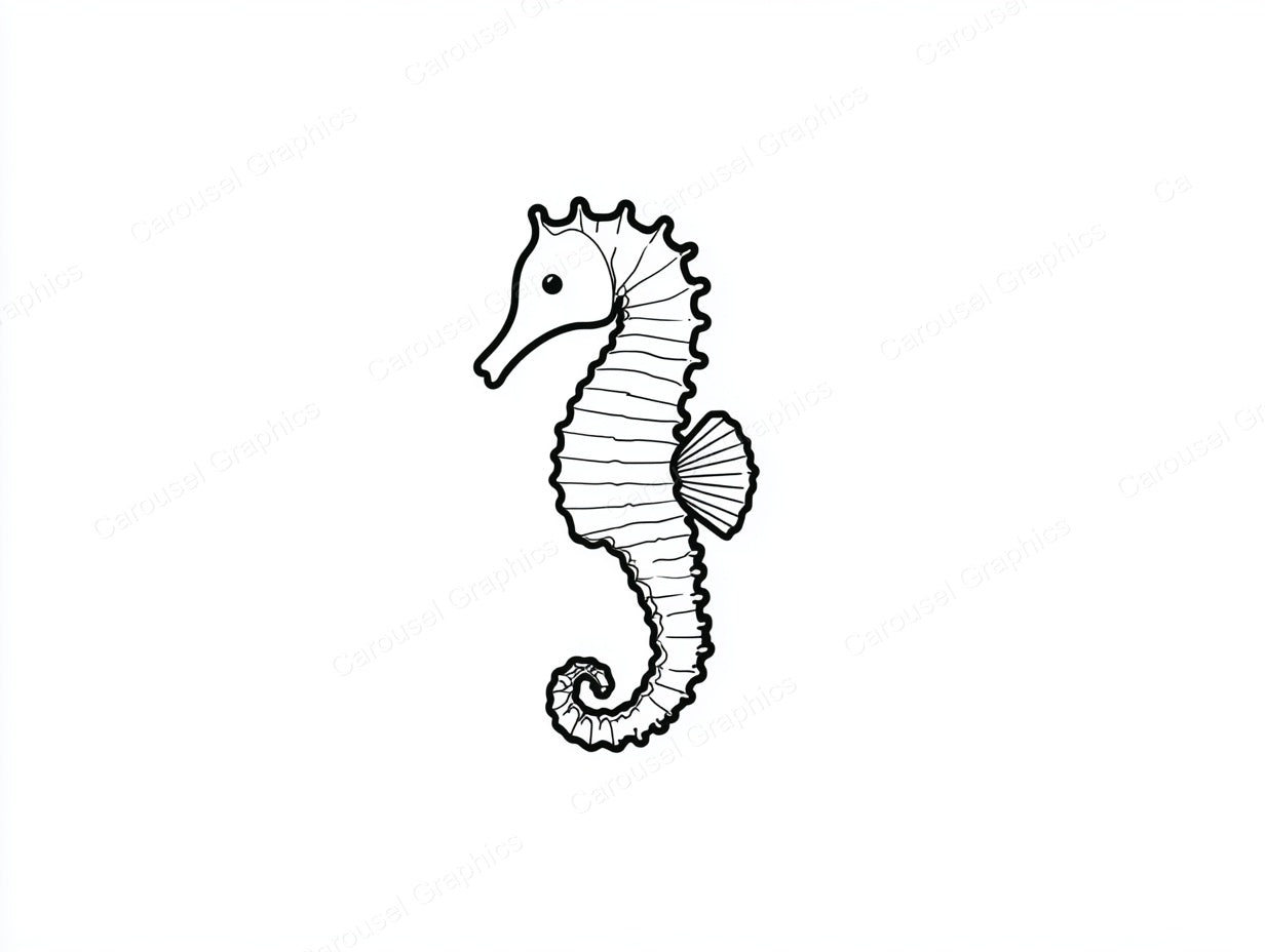 Seahorse Vector Graphic preview