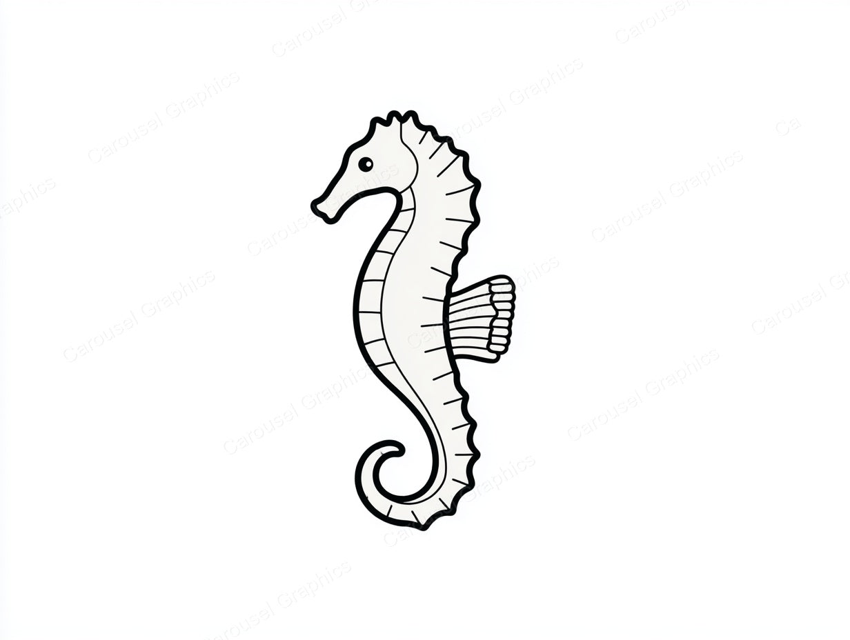 Seahorse Vector Graphic preview