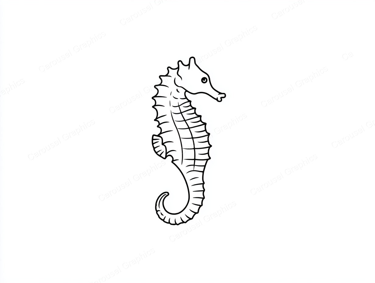 Seahorse Vector Graphic preview