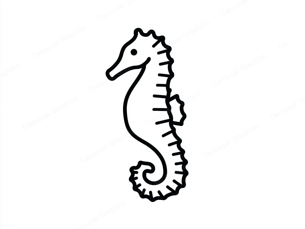 Seahorse Vector Graphic preview