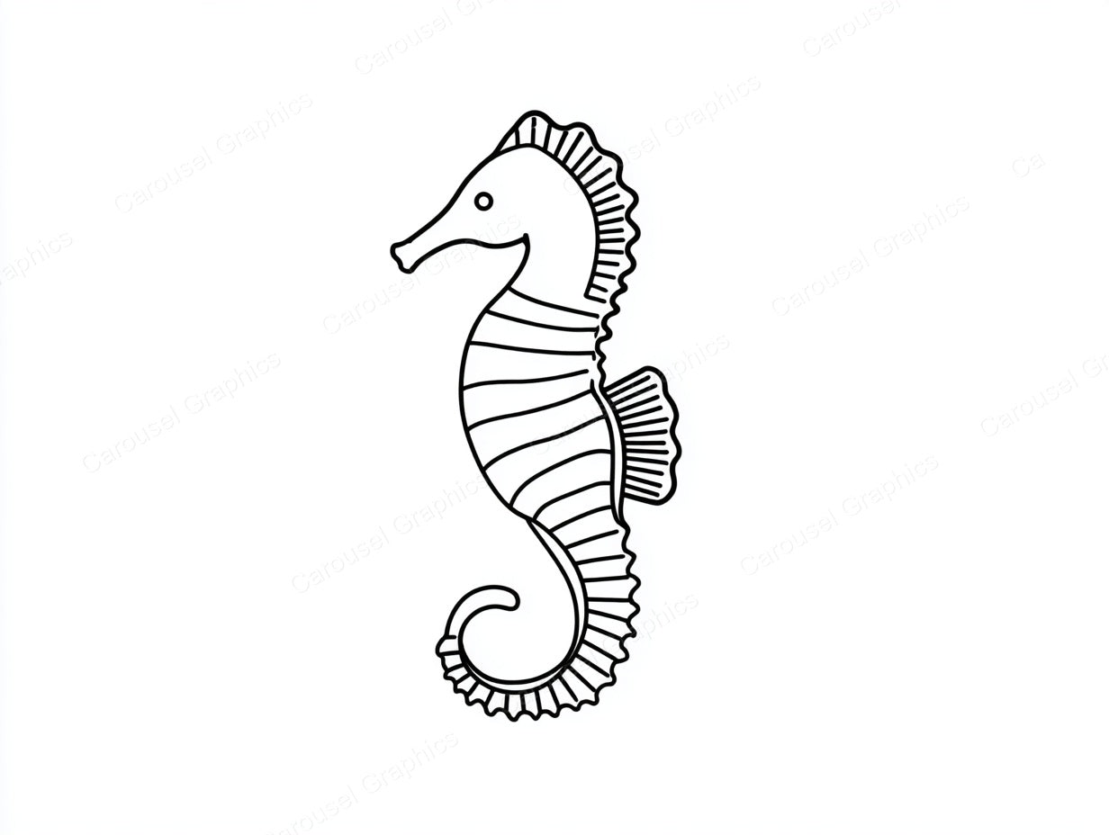 Seahorse Vector Graphic preview