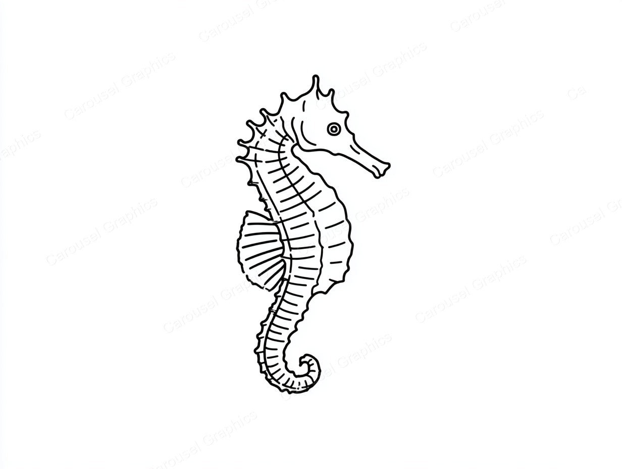 Seahorse Vector Graphic preview