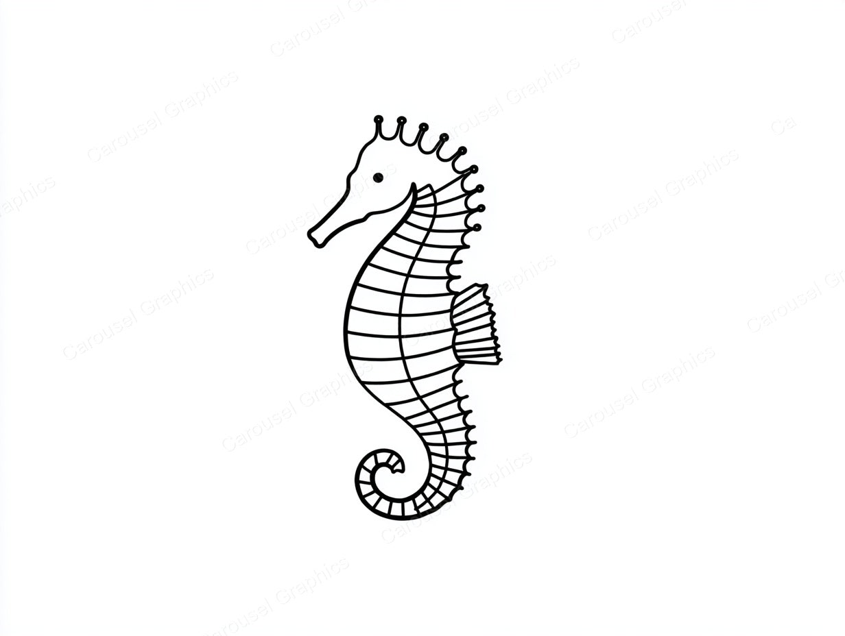 Seahorse Vector Graphic preview